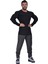 Siyah Slim Fit Sweatshirt Fitness Üst Big Sam 4689 5