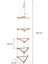 Üçgen Tırmanma Kulesi 5 Basamak Büyük Çocuk Ip Tırmanma Merdiveni Akrobasi Ahşap Montessori Oyuncak 4