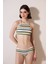 Shona Hipster Dokulu Çizgili Bikini Altı 4