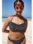 Dots Straplez Balenli Çok Renkli Bikini Üstü 1