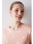 Peach Dotted Pantolon Pijama Takımı 3