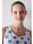 Blue Floral Ekru Pantolon Pijama Takımı 3