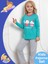 Kız Çocuk Pamuklu Uzun Kollu Desenli Pijama Takımı 1