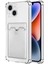 Iphone 15 Plus Kamera Korumalı Kartlıklı Setra Şeffaf Silikon Kılıf 1