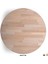 Yuvarlak Ahşap Plaka Masa ve Sehpa Tablası Meşe-80 Cm-18 mm 2