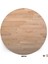 Yuvarlak Ahşap Plaka Masa ve Sehpa Tablası Meşe-80 Cm-18 mm 3