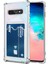 Samsung Galaxy S10 Plus Kamera Korumalı Kartlıklı Setra Şeffaf Silikon Kılıf 1