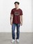 Crack Baskılı Bisiklet Yaka T-Shirt 1