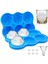 Rose Ice Cube Tepsi 2 Inç [1 Kalıp + 1 Huni + 6 Tıpa], Viski, Soğutma Kokteylleri, Bourbon, Meyve Suyu (Mavi) Için 6 Boşluklu Silikon Gül Buz Küpü Kalıbı (Yurt Dışından) 1