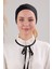 Sihirli Yapışkanlı Kaymayan Bandana Spor Bone Siyah 3