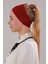 Sihirli Yapışkanlı Kaymayan Bandana Spor Bone Bordo 2