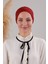Sihirli Yapışkanlı Kaymayan Bandana Spor Bone Bordo 3