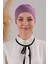 Sihirli Yapışkanlı Kaymayan Bandana Spor Bone Mor 3