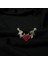 Devil Red Heart Wings Yüzük Boyu Ayarlanabilir Unisex Yüzük 2