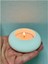 Tealight Silikon Kalıp Modern Tasarım 7 cm Beyaz ve Pembe Renkli Dekoratif Obje 1