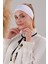 Sihirli Yapışkanlı Kaymayan Bandana Spor Bone Beyaz 2