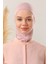 Kadın Tesettür Boyunluklu Hijab Spor Bone Pudra 4