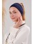 Sihirli Yapışkanlı Kaymayan Bandana Spor Bone Lacivert 2