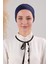 Sihirli Yapışkanlı Kaymayan Bandana Spor Bone Lacivert 3