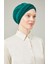 Kadın Tesettür Dolama Bone Zümrüt Yeşili 1