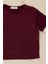 3'lü Baby Girl Baskılı Tshirt Atlet Tayt Bordo Takım 2