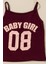 3'lü Baby Girl Baskılı Tshirt Atlet Tayt Bordo Takım 4