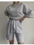 Mcllctn Gama Oversize Karmelanj Şort T-Shirt Takım 1