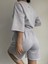 Mcllctn Gama Oversize Karmelanj Şort T-Shirt Takım 4