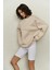 Maico Bej Oversize Sweatshirt 1