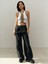 Leony Bel Detay Siyah Jeans 1