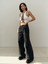 Leony Bel Detay Siyah Jeans 2