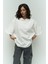 Collection Eat Sleep Beyaz Oversize T-Shirt 4