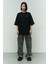 Collection Eat Sleep Siyah Oversize T-Shirt 2