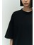 Collection Eat Sleep Siyah Oversize T-Shirt 4