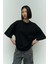 Collection Eat Sleep Siyah Oversize T-Shirt 5