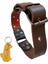 Köpek boyun tasması hakiki deri kahverengi kalınlık:4mm genişlik:3,5cm boyun ölçüsü:24-50cm ayarlamalı dog collar T1-1 3