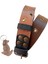 Köpek boyun tasması hakiki deri kahverengi kalınlık:4mm genişlik:3,5cm boyun ölçüsü:24-50cm ayarlamalı dog collar T1-1 5