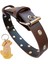 Köpek Boyun tasması hakiki deri kahverengi zımbalı kalınlık:3mm genişlik:3cm boyun ölçüsü:L.36-45cm ayarlamalı dog collar T1-27 1