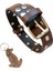 Köpek Boyun tasması hakiki deri kahverengi zımbalı kalınlık:3mm genişlik:3cm boyun ölçüsü:L.36-45cm ayarlamalı dog collar T1-27 2
