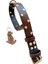 Köpek Boyun tasması hakiki deri kahverengi zımbalı kalınlık:3mm genişlik:3cm boyun ölçüsü:L.36-45cm ayarlamalı dog collar T1-27 4