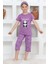 Kapi Kids Kız Çocuk Uyku Bantlı-Kaprili-Panda Baskılı Pijama Takımı 3-15 Yaş 6112-14 1