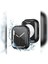 Apple Watch 44 mm Uyumlu Kasa ve Ekran Koruyucu Su Geçirmez 360 Tam Koruma Sert Pc Kapak, Siyah 1