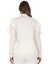 Yaka Boncuk ve Kol Detaylı Bluz 4708-EKRU 5
