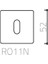 Normal Anahtarlı Rozet Krom - Rro11N Cr 2