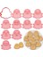10 Adet Pembe Cadılar Bayramı Hayalet Çerez Kesiciler Set Cadılar Bayramı Çerez Kesiciler Bisküvi Kek Fondan Kalıpları ve Dıy Pişirme Için Pullar 3D Plastik Cadılar Bayramı Ürkütüc (Yurt Dışından) 1