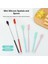 Adet Mini Silikon Teleskopik Spatula ve Kepçe Kaşık, Mutfak ve Güzellik Için Asılı Toka ile Yeniden Kullanılabilir Minik Silikon Kaşık Spatula Setleri (4 Renk) (Yurt Dışından) 3