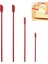 Mini Silikon Spatula Seti - Makyaj Için Küçük Kauçuk Spatula - Mutfak Için Ince Kavanoz Kazıyıcı (4'lü Paket) (Kırmızı) (Yurt Dışından) 1