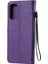 A93 5G/A74 5G/A54 5g Için Flip Case Kart Yuvası ile Klasik Düz Renk (Yurt Dışından) 4