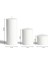 3 Lü Set Büyük Mum Beyaz 7cm Çap 5-9-15 cm 2