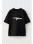 Unisex Siyah Oversize Pamuk AK47 Baskılı Örme T-Shirt 1